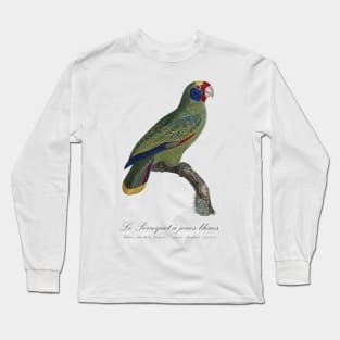 Red-Tailed Amazon Parrot / Le Perroquet a Joues Bleues - 19th century Jacques Barraband Illustration Long Sleeve T-Shirt